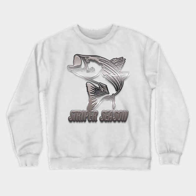 Striper Season Crewneck Sweatshirt by Fisherbum